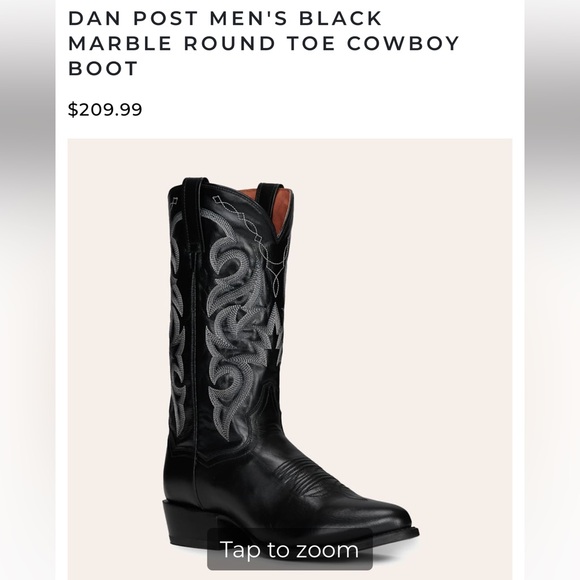 Dan post black leather boots - Picture 3 of 6